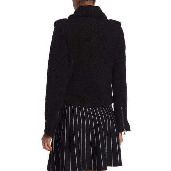 NWT Max Studio Faux Shearling Moto Jacket - Picture 4 of 8